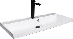 Stella Polare Тумба с раковиной Борнео 100 Люкс графит матовый – фотография-10